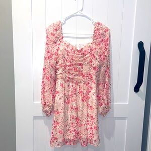 Crystal Doll Pink Floral Dress
